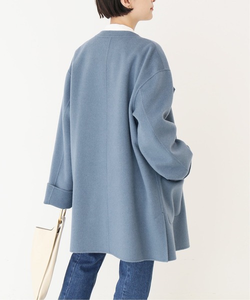 Spick & Span（スピックアンドスパン）の「ウールノーカラーミドル丈