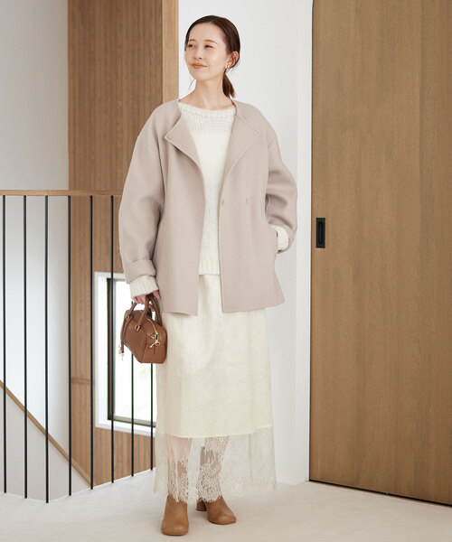 SLOBE IENA（スローブイエナ）の「souple woolダブルフェイスノー