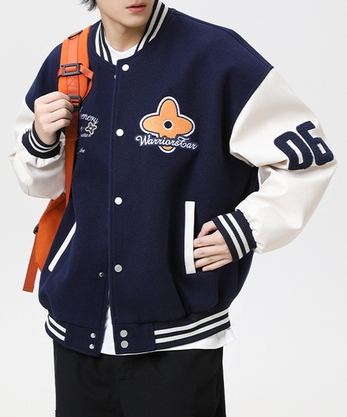 セール】刺繍ワッペンスタジアムジャンパー（スタジャン）｜CORPUS