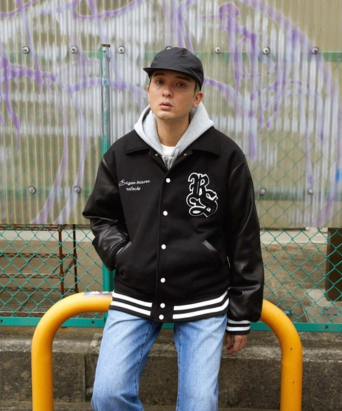 retock's】サガラワッペン/チェーンロゴ刺繍 ビッグシルエット