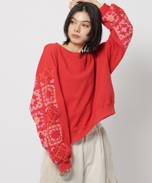 niko and（ニコアンド）の「クロシェコンビプルオーバー