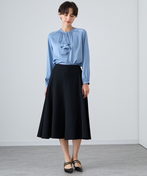 ANAYI（アナイ）の「サテンステッチフリル ブラウス（シャツ/ブラウス