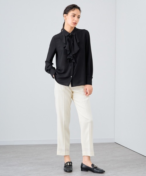 ANAYI（アナイ）の「ジョーゼットラッフルボウタイ ブラウス（シャツ