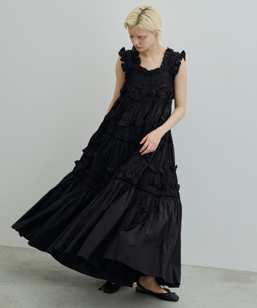 ギャザーキャミフリルワンピース（ワンピース）｜PERNA（ペルナ）の