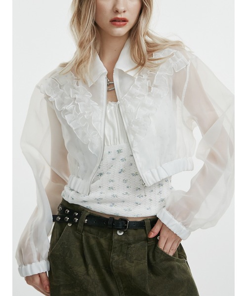 jouetie（ジュエティ）の「フリルシアーブルゾン（ブルゾン）」 - WEAR