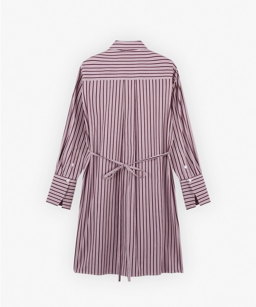 Maison Kitsune（メゾンキツネ）の「KNEE SHIRT DRESS IN STRIPED