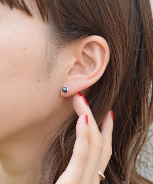 ブラックパールピアス（ピアス（片耳用））｜e.m.（イーエム）の