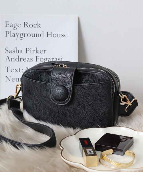 Pisoraro くるみボタン お財布ショルダーバッグ（ショルダーバッグ