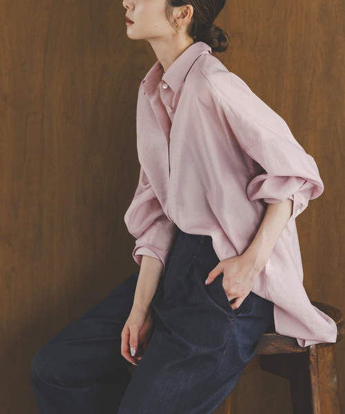 セール】《追加》イージーケアルーズドレープシャツ（シャツ/ブラウス