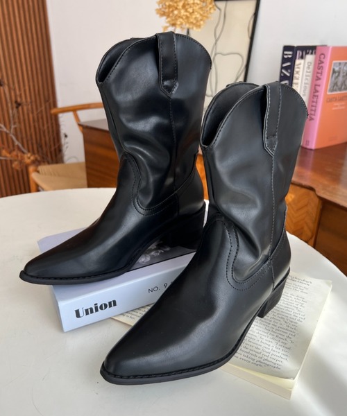 セール】ショートウエスタンブーツ（ブーツ）｜moment+（モーメント