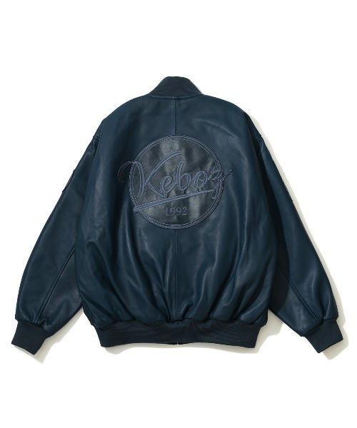 KEBOZ（ケボズ）の「LEATHER VARSITY JACKET（スタジャン）」 - WEAR