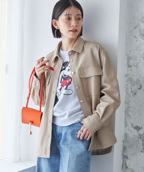 セール】シープ レザー シャツ ジャケット（シャツ/ブラウス）｜SHIPS