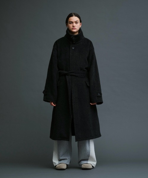 soerte（ソエルテ）の「Wool Blend Shaggy Over Coat / ウールブレンド