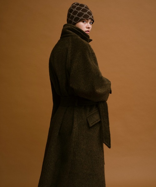 soerte（ソエルテ）の「Wool Blend Shaggy Over Coat / ウールブレンド