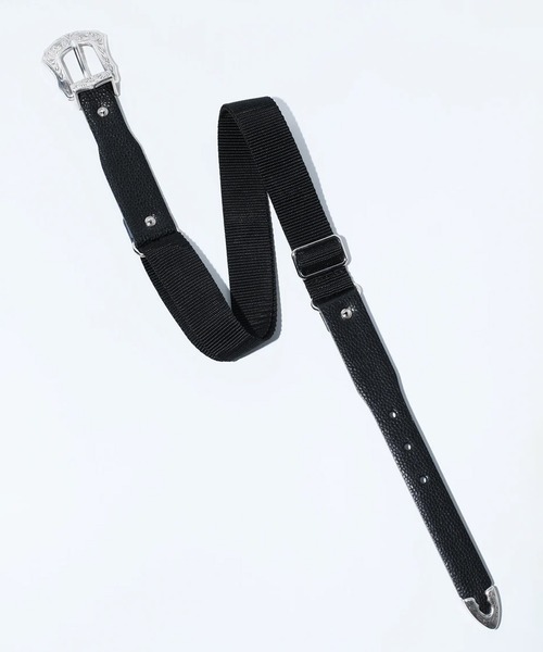 TOGA（トーガ）の「【TOGA TOO/トーガトゥ】Leather nylon belt/レザー