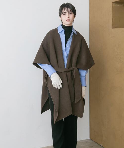 セール】ウールカシミヤリバーポンチョ（ポンチョ）｜URBAN RESEARCH