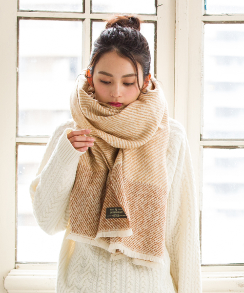 セール】チュアリーズ大判ストールマフラー（マフラー）｜QUEENHEAD