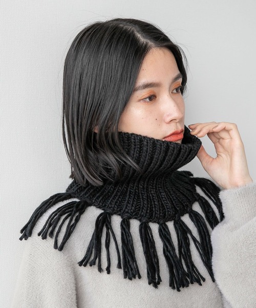 HARE（ハレ）の「フリンジネックウォーマー(HARE)（ネックウォーマー