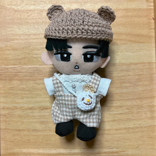 ちびぬい服 服上下とクマの帽子と雪だるまのかばん4点set あみぐるみ