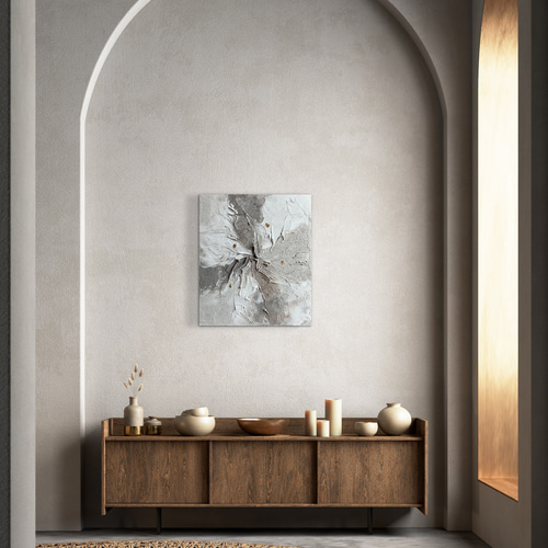 現代アート 53×45.5㎝ テクスチャーアート 大きめ モダン アートパネル