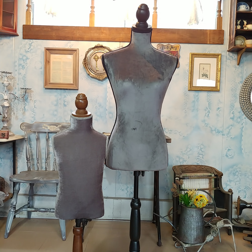 アンティーク調/ 婦人トルソー & 子供トルソーのおまけ付き/ #店舗什器