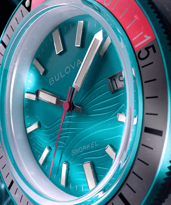 Teal Dial Nylon Strap Snorkel #tide® 98B447 | Bulova