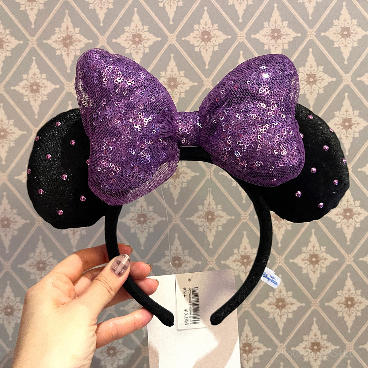 ミニースパンコールドットカチューシャ（紫）| キャステル | CASTEL