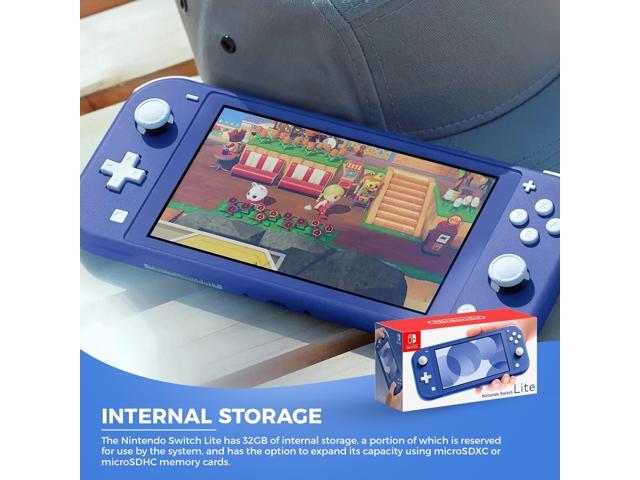 NeweggBusiness - Nintendo Switch Lite (Blue) Gaming Console Bundle