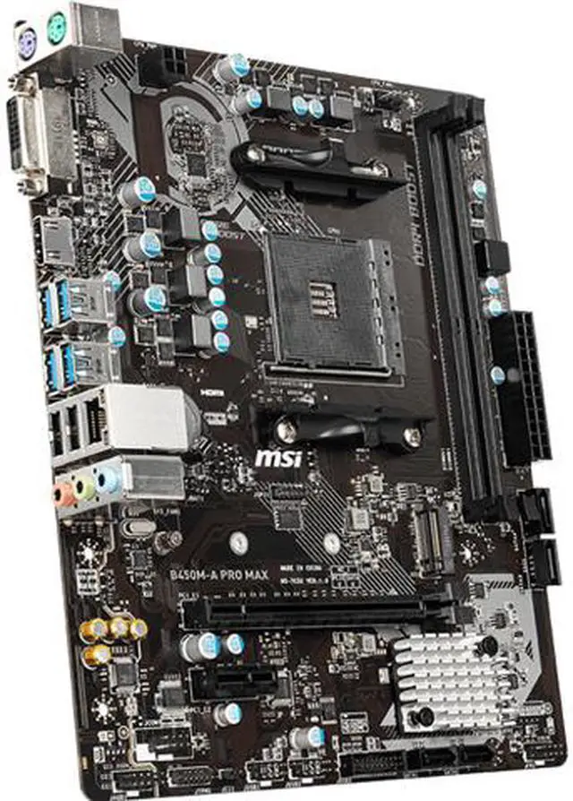MSI B450M-A PRO MAX AM4 Micro ATX AMD Motherboard - Newegg.com