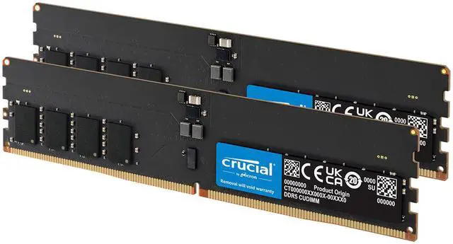 Crucial 64GB (2 x 32GB) 288-Pin PC RAM DDR5 6400 (PC5 51200