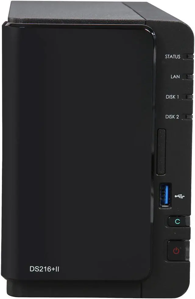 Synology DS216+II 2 Bay Diskless System, Intel Dual Core CPU (2.48
