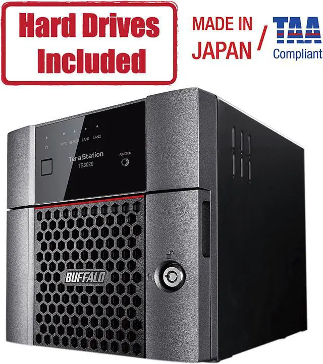 Buffalo TeraStation 3210DN Desktop 4 TB NAS Hard Drives Included