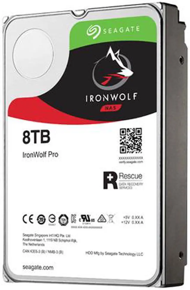 Seagate IronWolf Pro 8TB NAS Hard Drive 7200 RPM 3.5