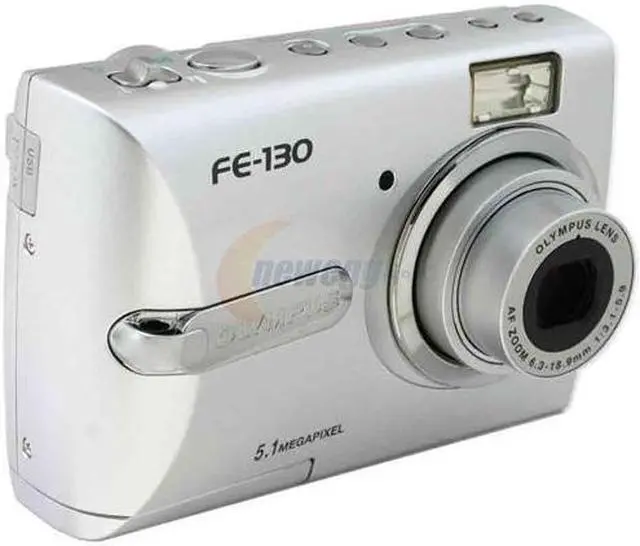 OLYMPUS FE-130 Silver 5.1MP Digital Camera - Newegg.com