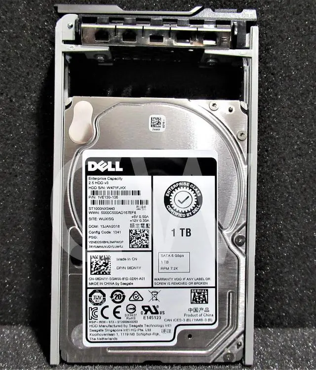 DELL ENT 8DN1Y ST1000NX0443 1TB 7.2K RPM 6Gb/s 2.5