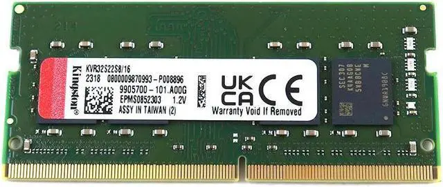 Used - Like New: KVR32S22S8/16 Kingston 16GB DDR4 Sdram PC4-25600