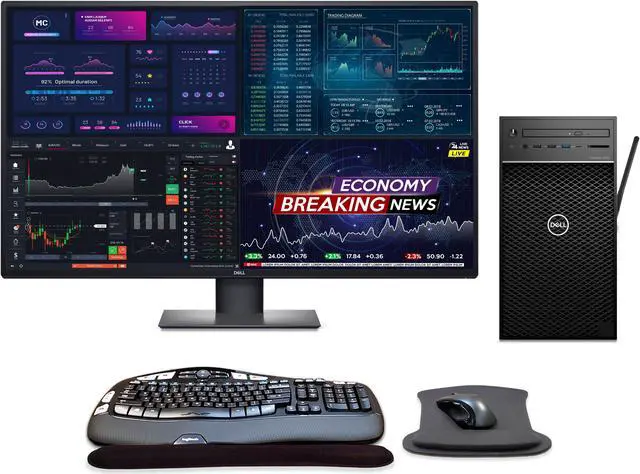 Dell Precision 3640 Trading Computer Bundle with Intel Core i7 8