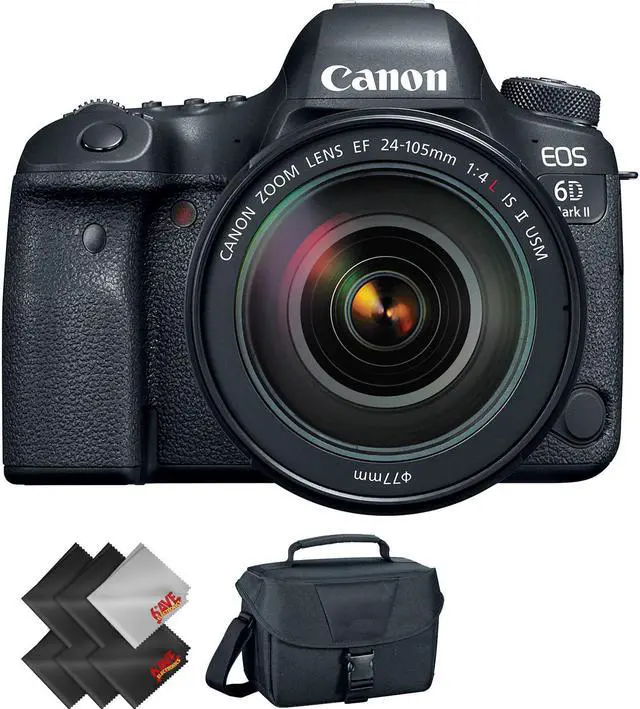 Canon EOS 6D Mark II DSLR Camera with 24-105mm f/4L II Lens + 1