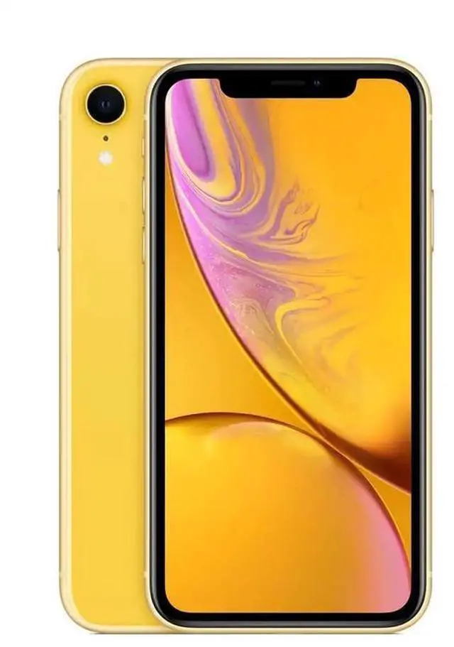 Refurbished: Apple iPhone XR 128GB Fully Unlocked - Yellow (Grade