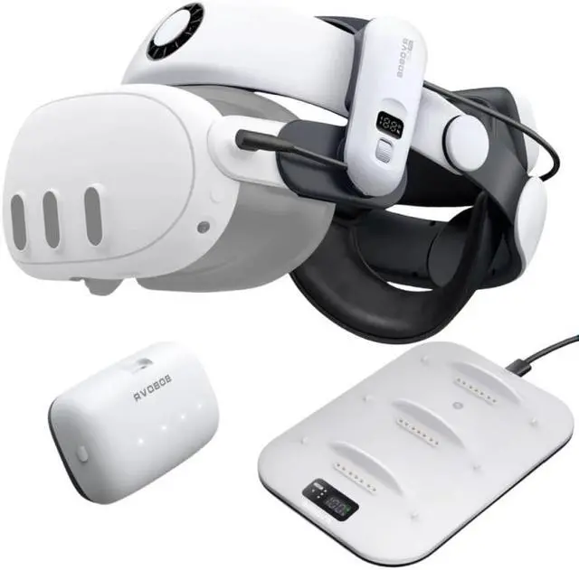 BOBOVR S3 Pro 10000mAh Battery Head Strap for Meta Quest 3S / 3