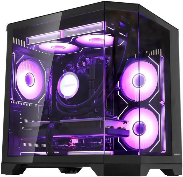 Hoengager Gaming PC AMD Ryzen 7 7800X3D 8-Core 4.2 GHz, Radeon RX