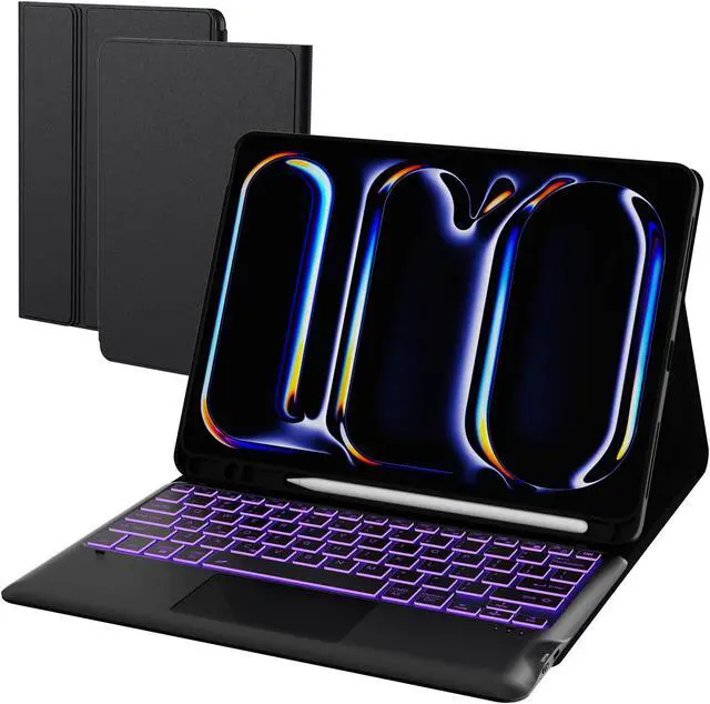 for 2024 iPad Pro 13-inch (M4) Case with Keyboard - 7 Color