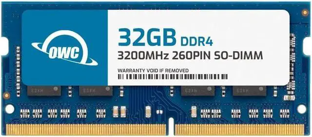 OWC 32GB DDR4 3200MHz PC4-25600 CL22 1.2V 260pin Non-ECC SODIMM