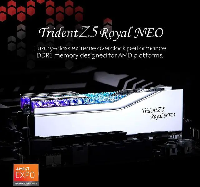 G.SKILL Trident Z5 Royal Neo Series DDR5 RAM (AMD Expo) 96GB