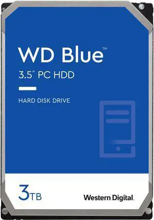 WD Blue 3TB Desktop Hard Disk Drive - 5400 RPM SATA 6Gb/s 256MB