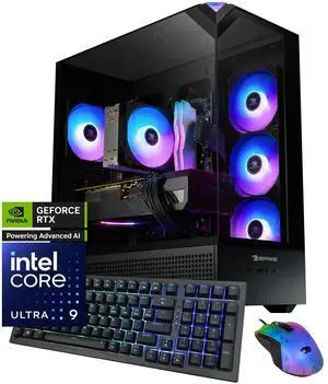 iBUYPOWER Slate 9 Black Gaming PC Desktop - Intel Core Ultra 7