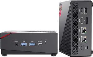 Beelink Mini PC, AMD Ryzen 7 5800H(8C/16T, Up to 4.4GHz), 16GB