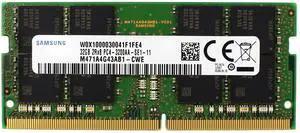 Samsung 32GB (1x32GB) DDR4 3200 MHz PC4-25600 SODIMM 2Rx8 CL22 1.2
