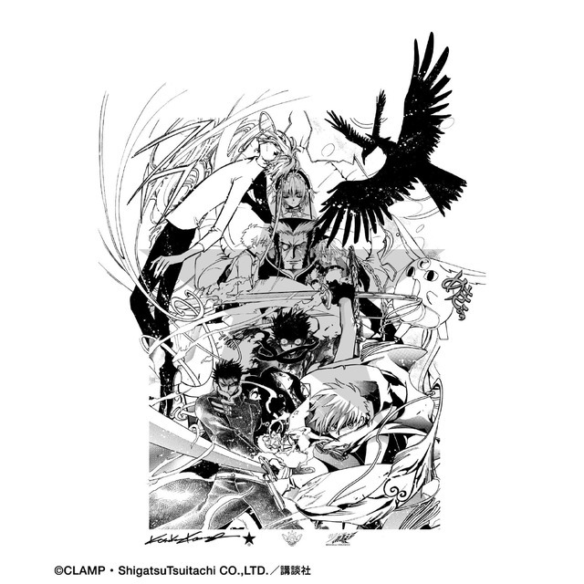 CLAMP「魔法騎士レイアース」「ツバサ」「CLOVER」がアートなアパレル