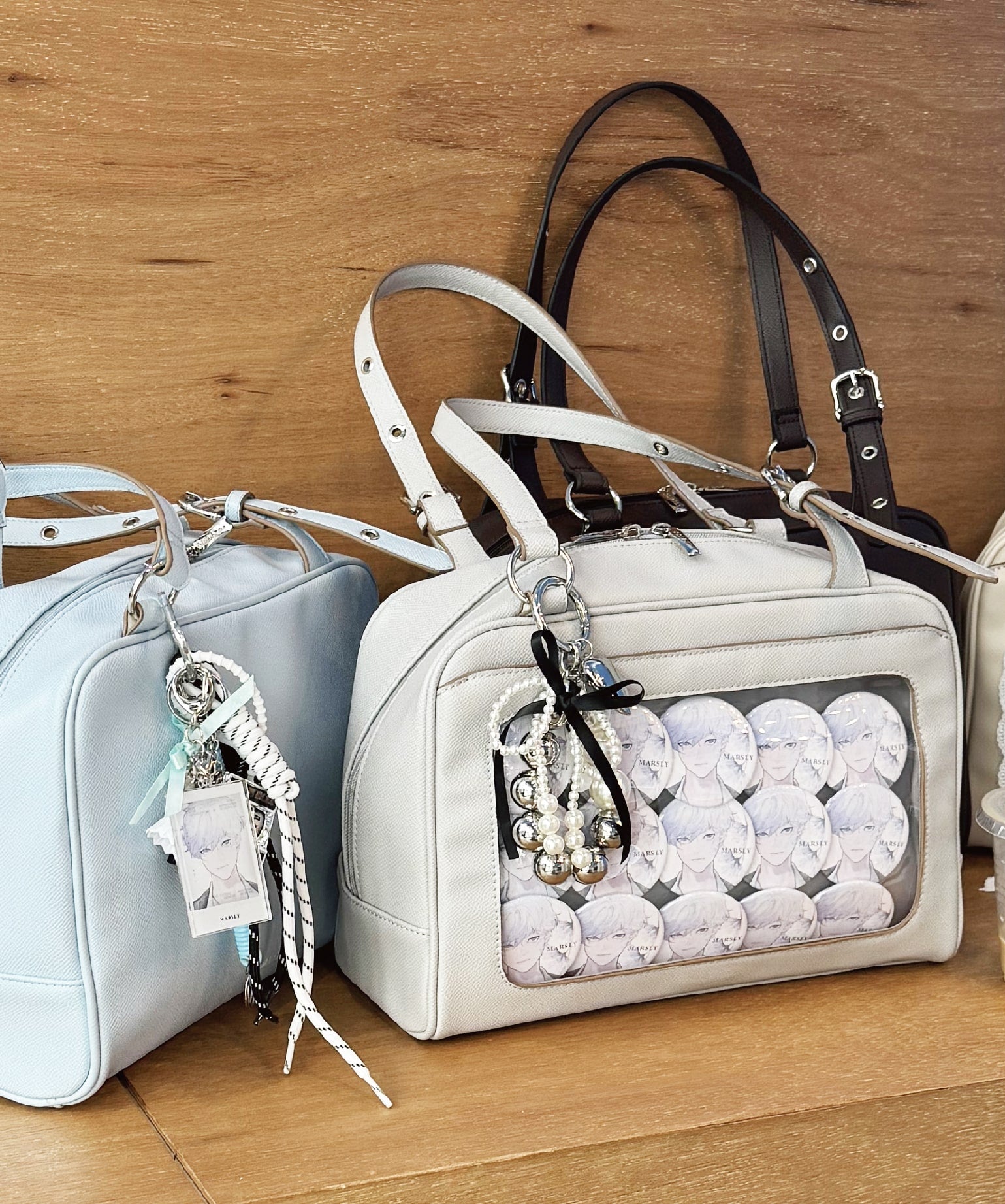 フラップボストンバッグ（Light gray）｜MARSLY（マーズリー